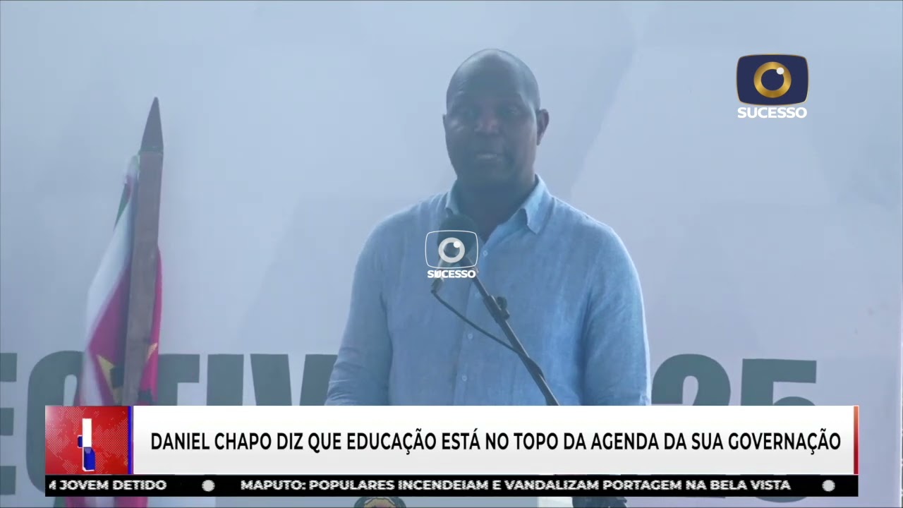 ARAÚJO, MATOS E POPULAÇÃO RECEBEM DANIEL CHAPO NA ZAMBÉZIA