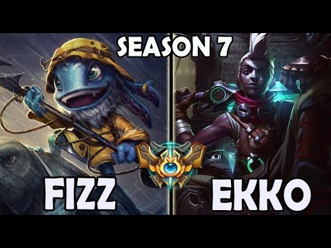 SKT T1 Faker plays FIZZ vs EKKO - Rank #46 Korea Challenger 662LP