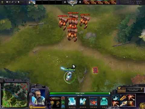 Dota 2 Kunkka Tidebringer w/o & w/ Battlefury