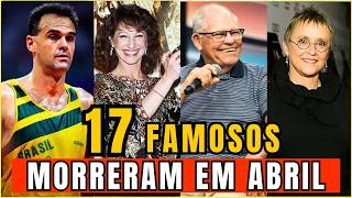 FAMOSOS FALECIDOS em ABRIL de 2026 e VOCÊ nem IMAGINAVA| ARTISTAS que PARTIRAM e vão deixar SAUDADES