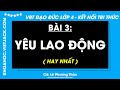 Vở bài tập Đạo đức Lớp 4 Bài 3: Yêu lao động