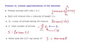 S23.1 Poisson Versus Normal Approximations to the Binomial