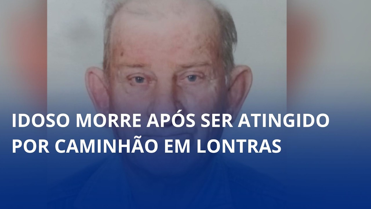 Idoso morre após ser atingido por caminhão em Lontras