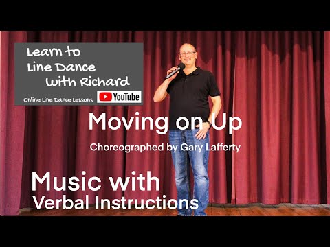 IMPROVER LINE DANCE LESSON 73 - Moving on Up - Part 2 - Music with verbal instruction