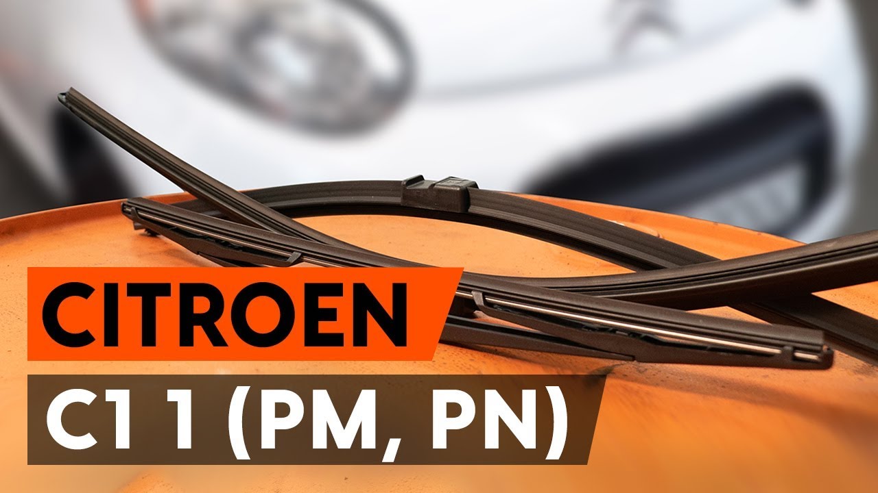 Kā nomainīt: aizmugures logu slotiņas Citroen C1 1 PM PN - nomaiņas ceļvedis