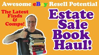 Estate Sale Book Haul!  Time to Sell Books on eBay!  TI Calculator Manuals and More!