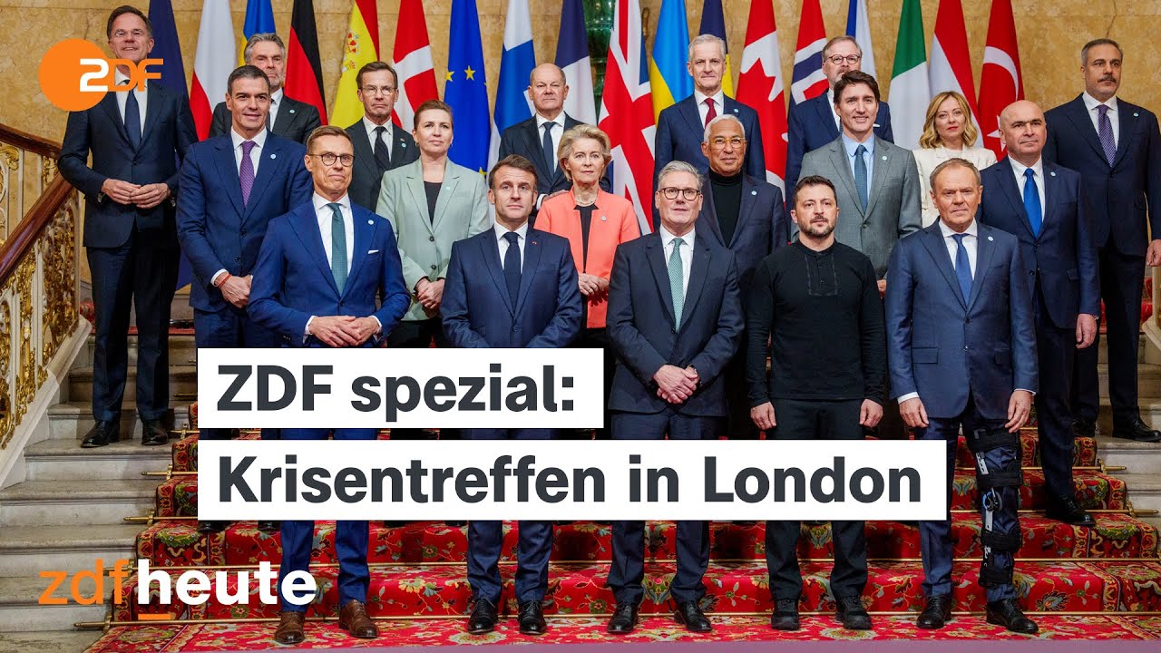 ZDF spezial: Europäisches Krisentreffen in London nach dem Eklat im Weißen Haus