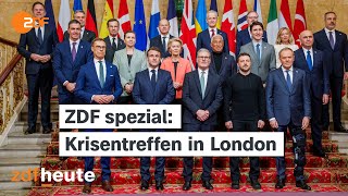 ZDF spezial: Europäisches Krisentreffen in London nach dem Eklat im Weißen Haus
