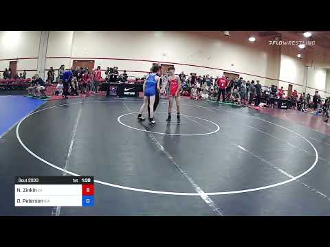 52 Lbs Round Of 32 - Nikade Zinkin, California Vs Owen Peterson, Interior Grappling Academy 33b4