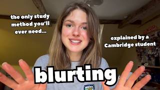 Exactly how to use BLURTING | explaining the neuroscience | the best study method I use every day