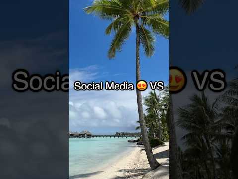 🏝️ EXPECTATIONS vs REALITY 🤣 BORA BORA 🏝️ #travel #borabora #luxury #trend #boraborabeach #travel