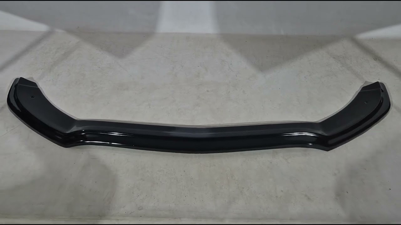 Mercedes C-сlass W205 2014-2021 гг. Передняя губа бампера DPT V2 (2014-2018, только для AMG-Line, черный глянец) Video 1