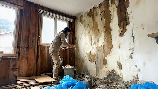 Young Woman Restores 45-YEAR-OLD Mountain Hut Back to New | Start to Finish by @moricon_diy