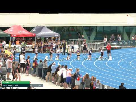 Boys Under 11 100m H1 - 2020 State Combined Events Championships // LAVicTV