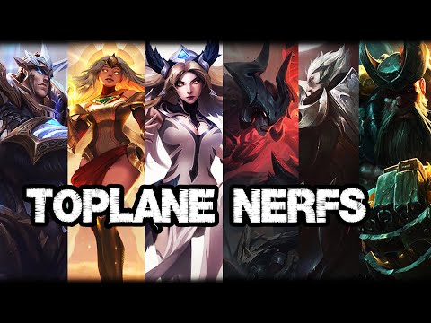 ALL TOPLANE NERFS FOR PATCH 12.10 - TopLane Kingdom