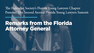 Click to play: Remarks from the Florida Attorney General