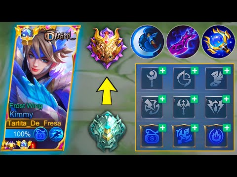 TOP 1 GLOBAL KIMMY BRUTAL CRITICAL ONE SHOT BUILD AND EMBLEM 100% DAMAGE! | KIMMY BEST BUILD 2023