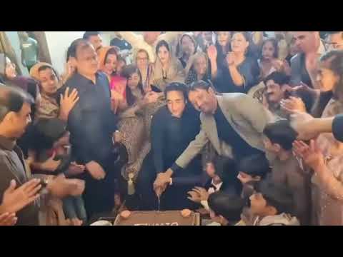 Diwali cake cutting by Bilawal Bhutto