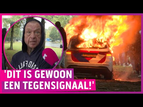 Slagveld Malieveld tijdens Elsfest-demo, geweld tegen politie!