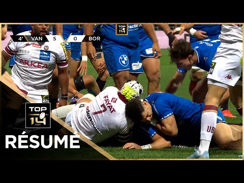TOP 14 Saison 2024-2025 J10 - Résumé RC Vannes - Union Bordeaux-Bègles
