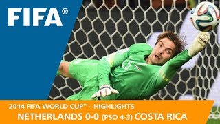 NETHERLANDS v COSTA RICA (0:0 PSO 4:3) - 2014 FIFA World Cup™