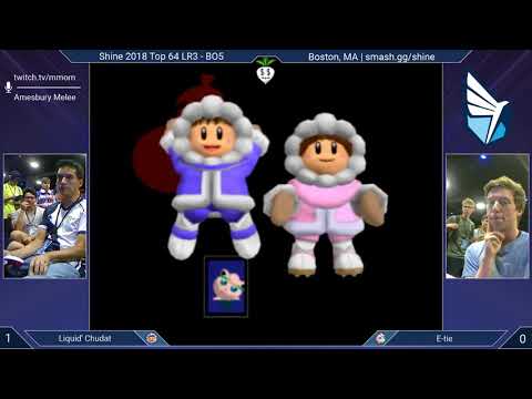 Shine 2018 SSBM - Liquid' ChuDat (Ice Climbers) vs. E-tie (Jigglypuff) - Melee Top 64 LR3