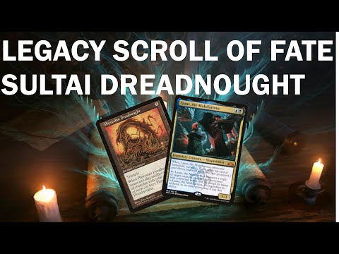 There's more than one way to cheat a Dreadnought! BUG Scroll of Fate in Legacy with Lazav! MTG | MH2