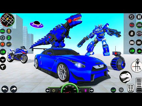 Dino Robot Car Salamander Robot Transform Game 2024