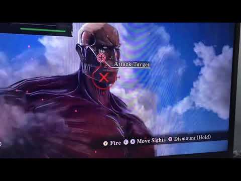 Colossal Titan Fight in Attack On Titan game Xbox One