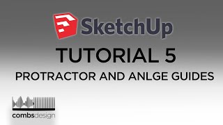 Sketchup Free Tutorial 5 // Protractor and Precise Angles