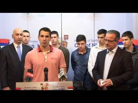 Prijem RK Železnicar 1949 u Gradskoj kući, izjave