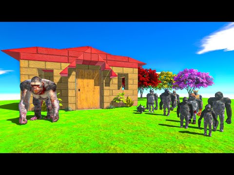 NEW GORO vs PRIMATE NEIGHBORS ARBS - Animal Revolt Battle Simulator