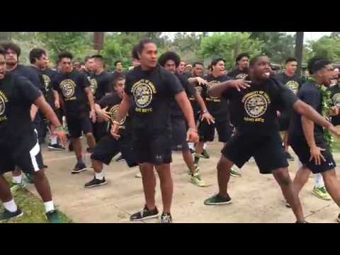 Hawaii Warriors perform haka at Schofield Barracks