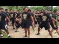 Hawaii Warriors perform haka at Schofield Barracks