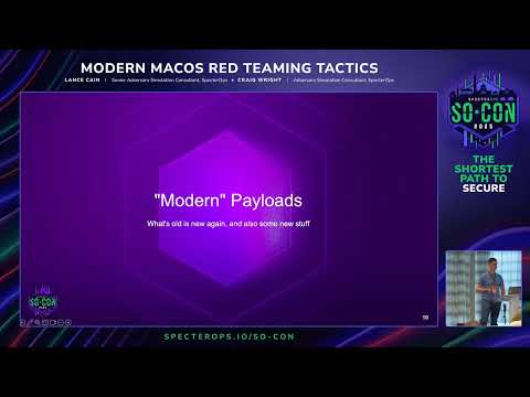 Modern macOS Red Teaming Tactics | SO-CON 2025