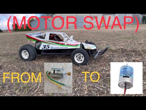 TAMIYA GRASSHOPPER testing a bigger motor 🤟