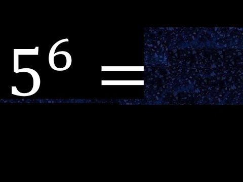 5 exponent 6, number with exponent
