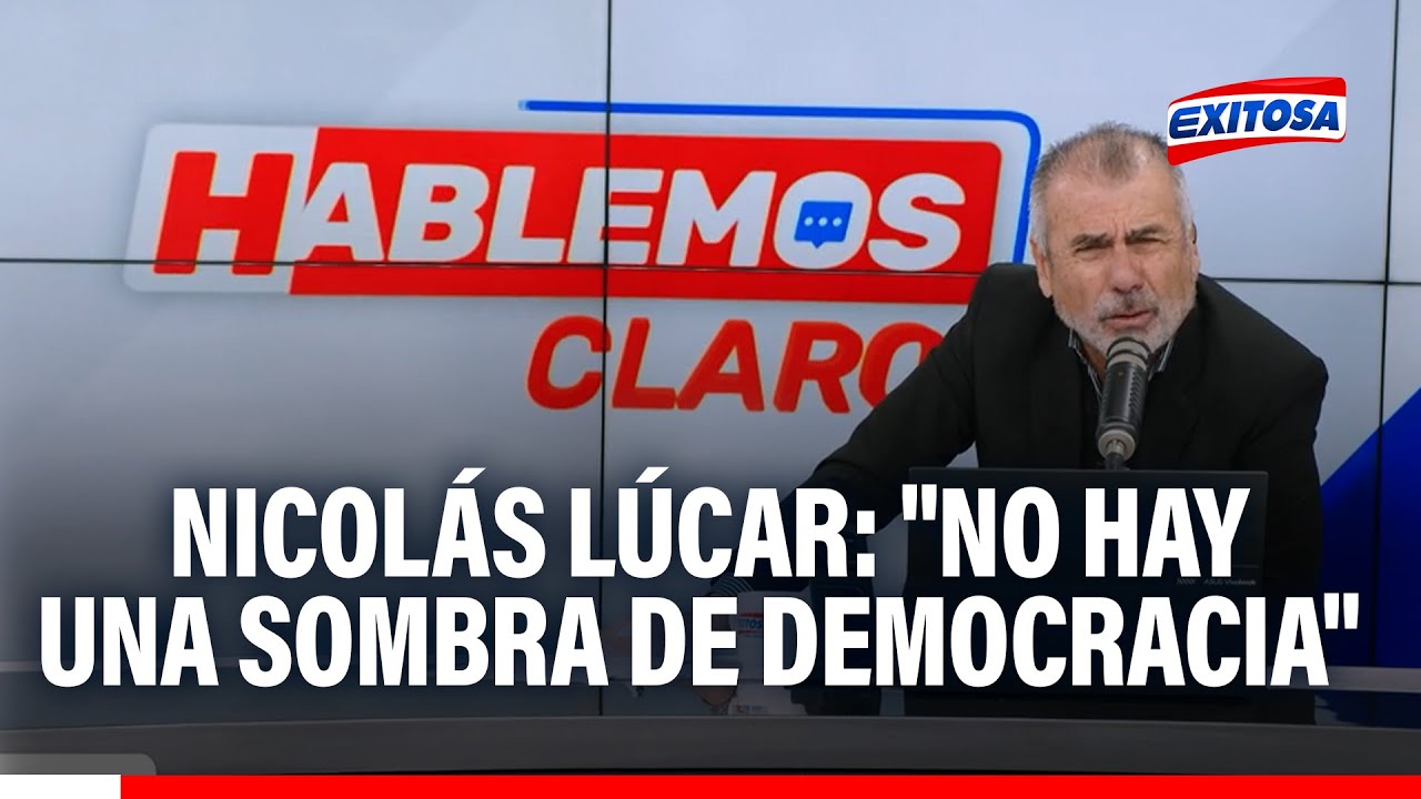 🔴🔵 Nicolás Lúcar: "No hay una sombra de democracia en los partidos políticos, no hay proyectos"