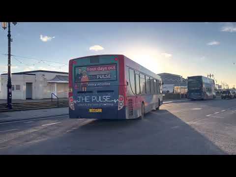 STAGECOACH BUS ROUTE 9 ARRIVING INTO WORTHING SEAFRONT