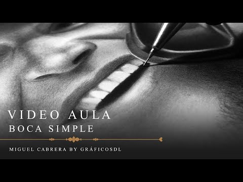 Dibujando una boca con lápices de grafito (Miguel Cabrera) - Video Aula Narrada