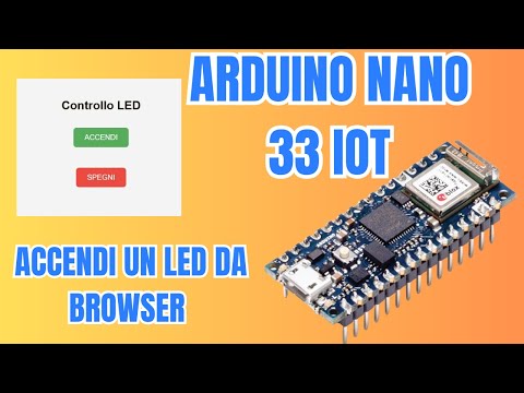 Turn on an LED from a browser with Arduino Nano 33 IoT