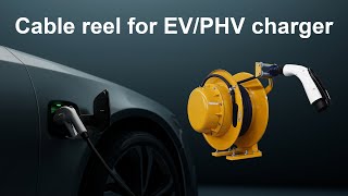 Cable reel for EVPHV charger