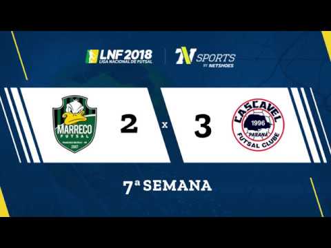 LNF2018 - Marreco 2 x 3 Cascavel - Gols - 7ª Rodada