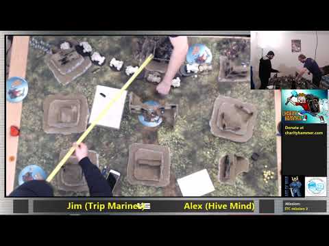 Charity Hammer 2: Stream 2 - Jim Vesal (Iron Hands) vs Alex MacDougall (Hive Mind)