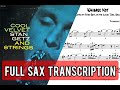 WHISPER NOT - Stan Getz - Full Sax Transcription