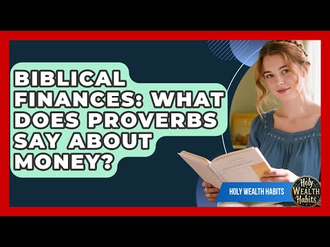 Biblical Finances: What Does Proverbs Say About Money? - Holy Wealth Habits
