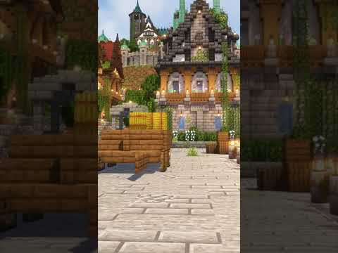 Medieval Town 🏰 Free World Download #shorts #minecraft #medieval #town