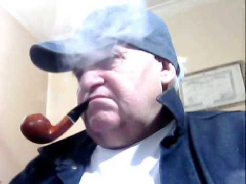 Smoking, my Stanwell Rhodesian, Pipe Tobaccos, with White TShirt; Jacket Blue Jeans Levi'  s