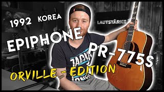 Video thumbnail for 1992er Epiphone PR-775S Orville Edition - Made in Korea - Massive Decke + dreiteiliger Boden by Lautstärke 11