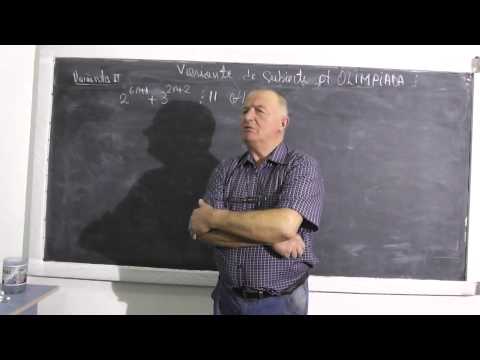 3/3 Lectia 353 - Continuam cu variante de subiecte pt OLIMPIADA - Pregatire la matematica - Clasa 10